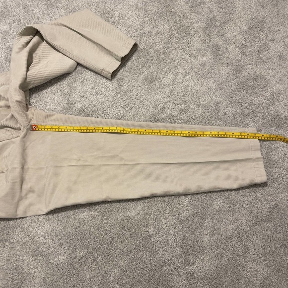 Tommy Hilfiger Cream Color Cordorouy Pleated Pants 34 x 32 Pre-owned - Picture 8 of 8